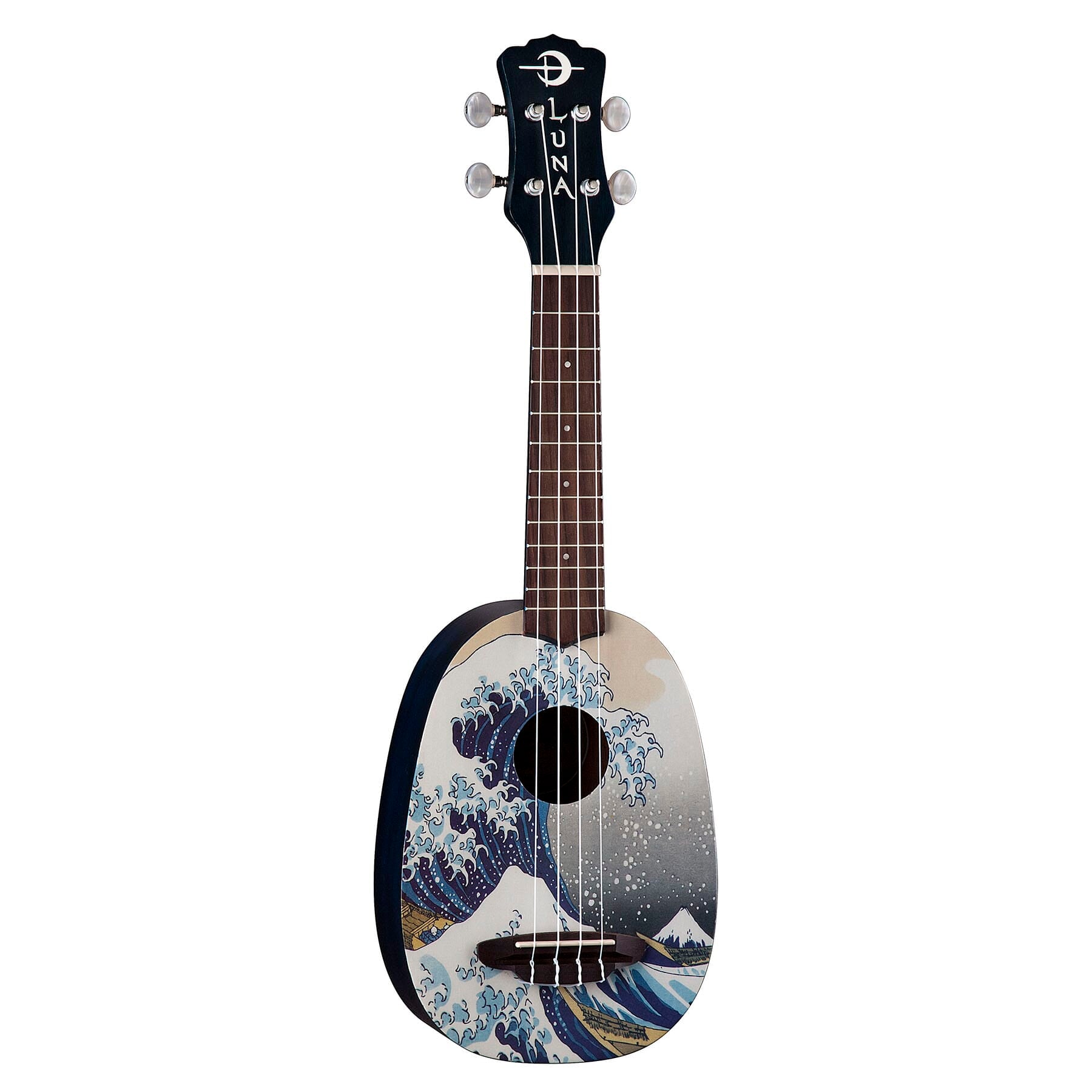 Luna Ukulele Great Wave Pineapple w/Gigbag