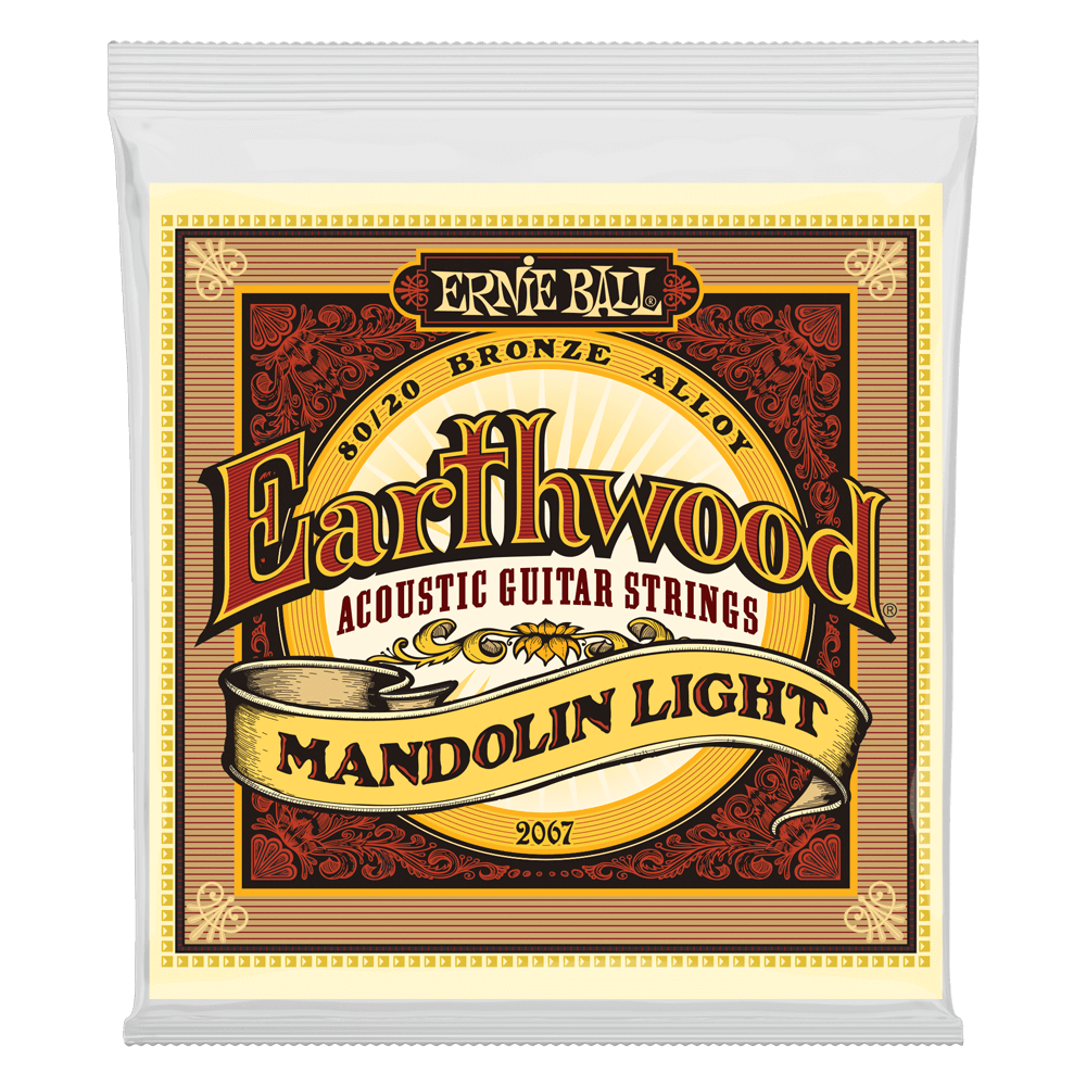 Ernie Ball 2067 Earthwood Mandolin Light 80/20 Bronze Acoustic Guitar Strings