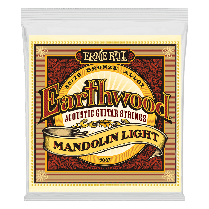 Ernie Ball 2067 Earthwood Mandolin Light 80/20 Bronze Acoustic Guitar Strings