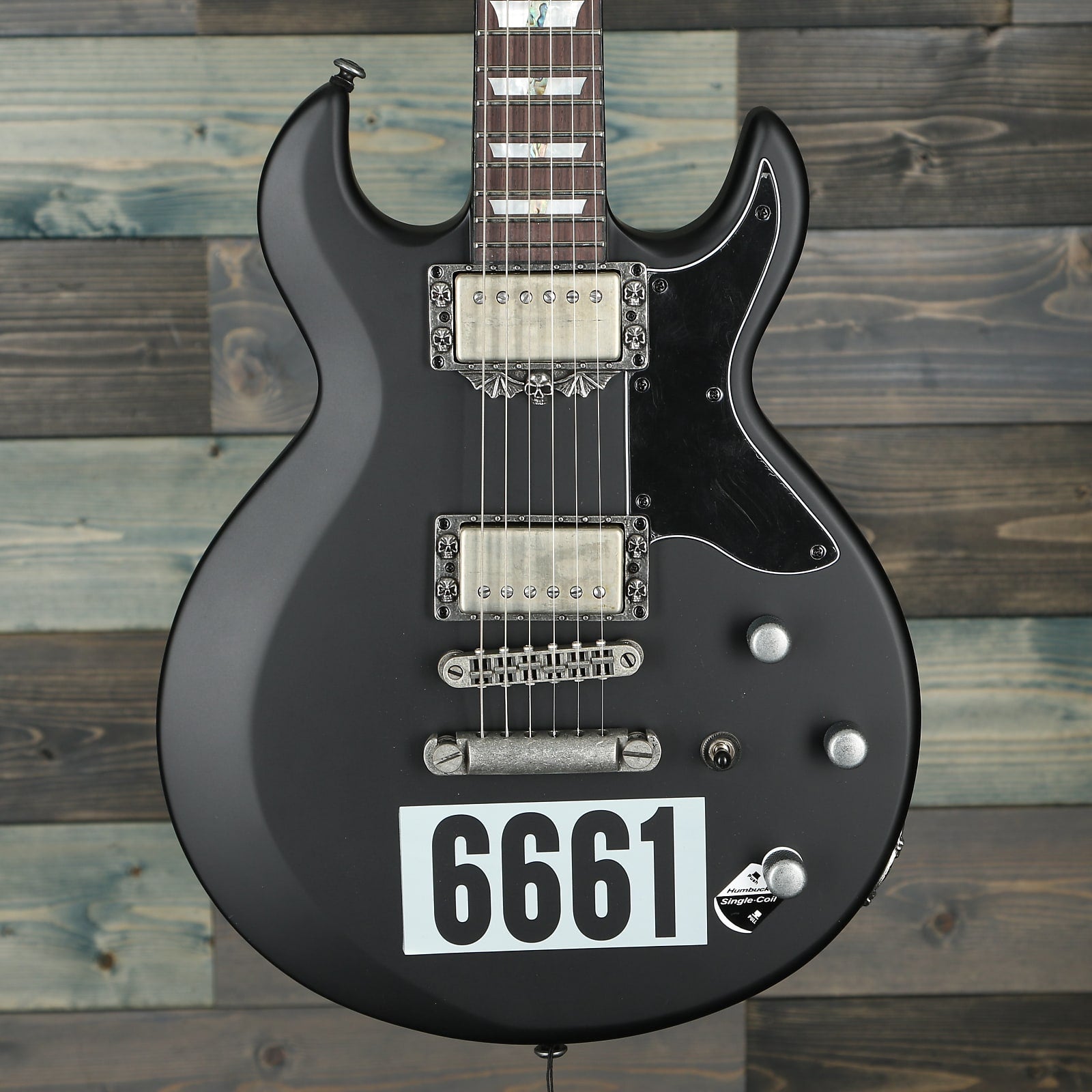 Schecter Zacky Vengeance 6661 Satin Black w/6661 Graphic