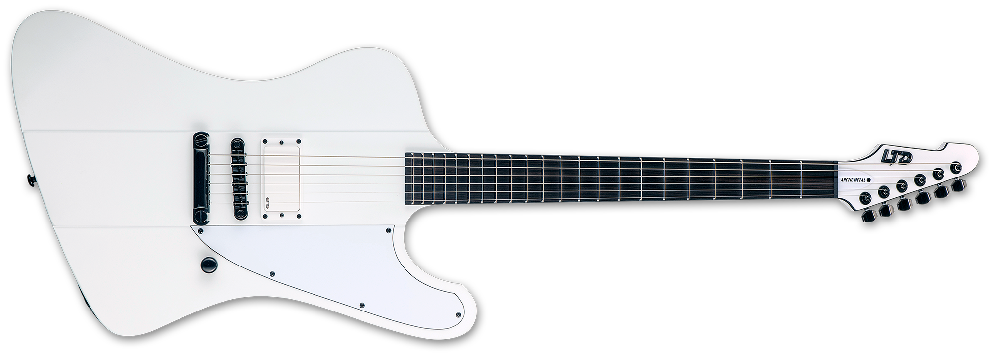 ESP LTD Phoenix Artic Metal Guitar - Snow White Satin