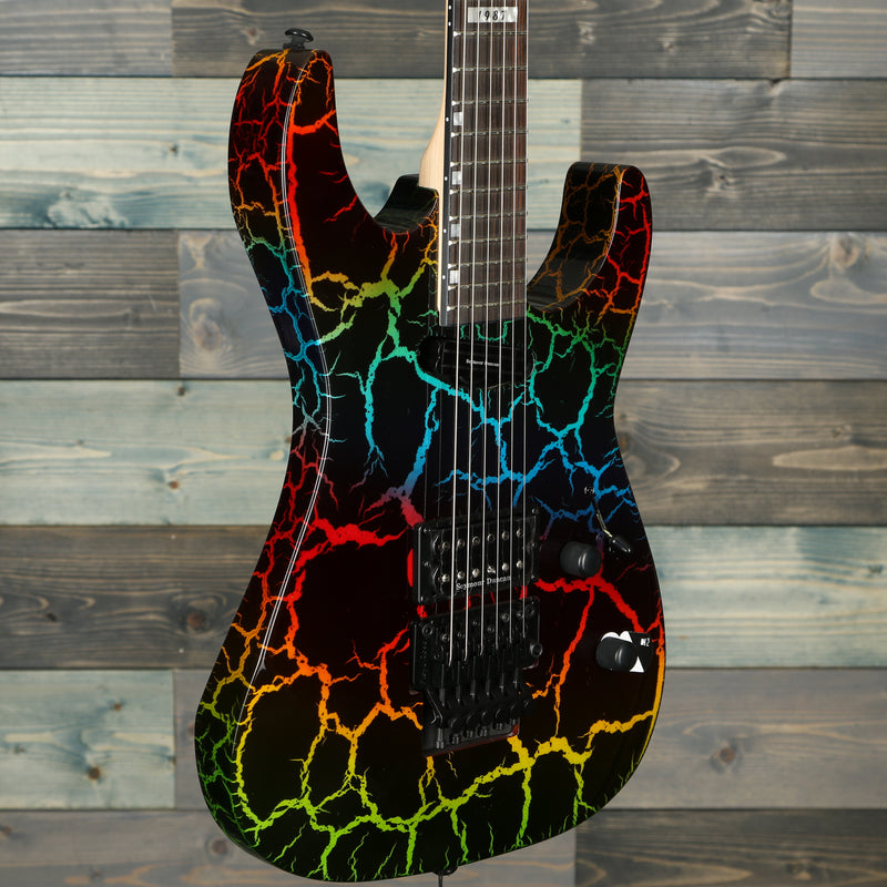 ESP LTD Mirage Deluxe '87 Electric Guitar - Rainbow Crackle