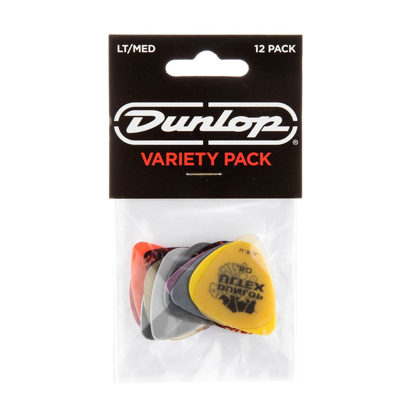 Dunlop PVP101 Pick Variety Pack, Assorted, Light/Medium, 12-Pack
