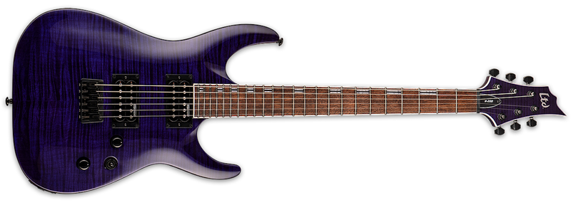 ESP LTD H-200 FM Electric Guitar - See-Thru Purple