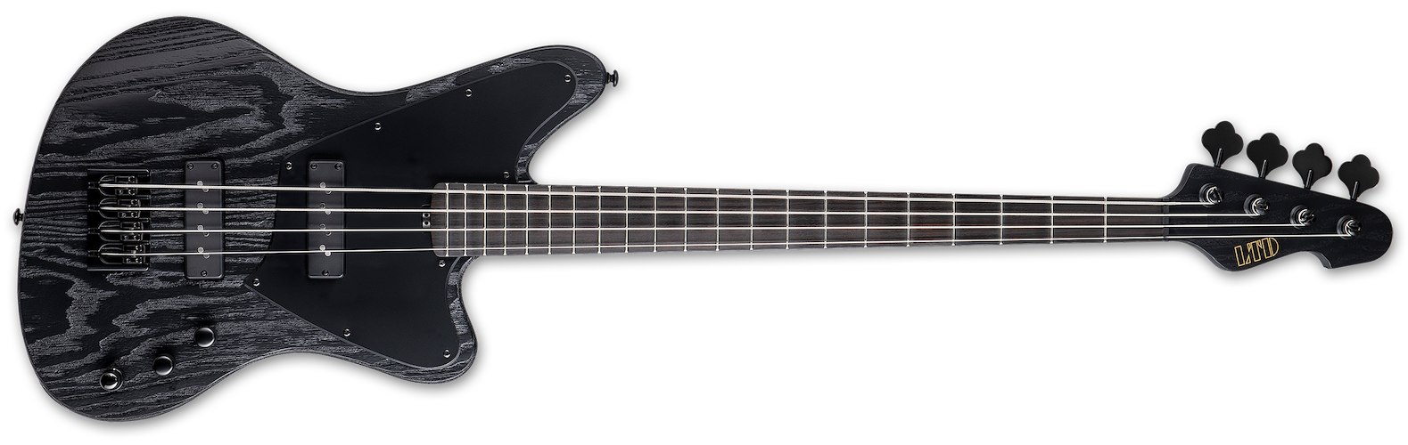 ESP LTD ORION-4 Bass Guitar - Black Blast w/Case