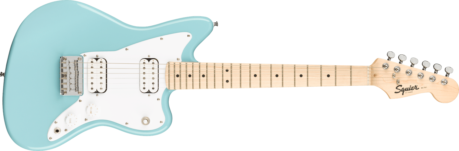 Fender Squier Mini Jazzmaster HH, Maple Fingerboard, Daphne Blue