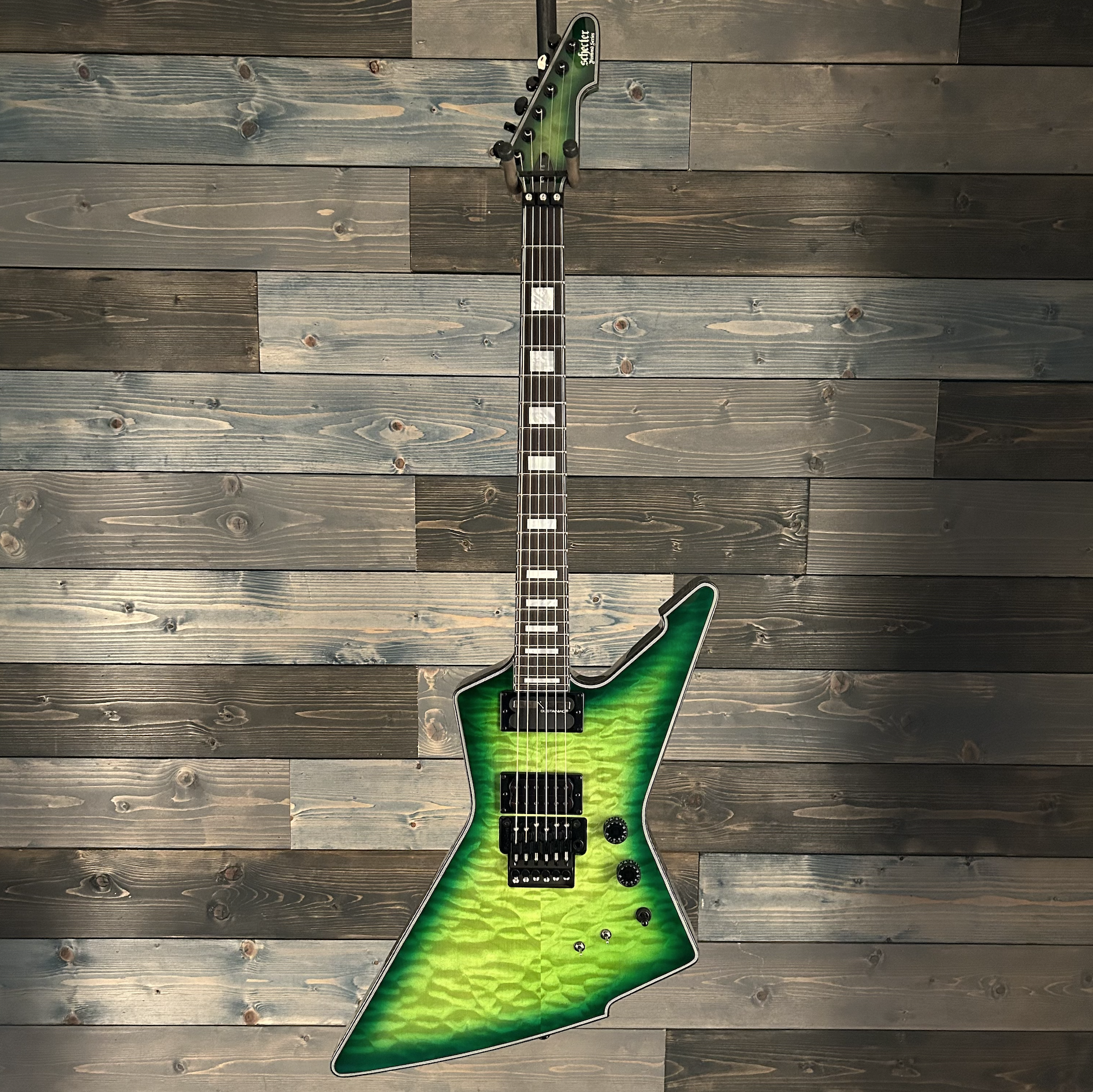 Schecter 3255 E-1 FR S Special Edition Electric  - Trans Green Burst