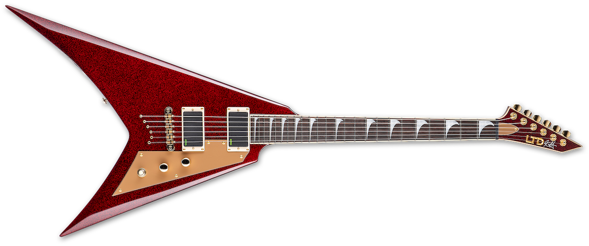 ESP LTD KH-V Electric Guitar - Red Sparkle