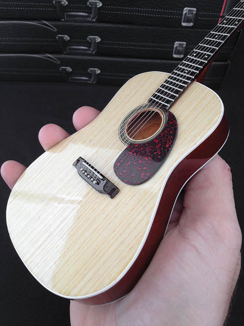 Axe Heaven Natural Finish Acoustic Model Miniature Guitar Replica Collectible