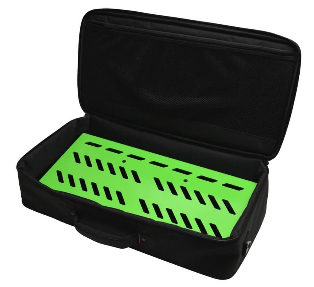 Gator Cases Large Aluminum Pedal Board w/Carry Bag - Screamer Green