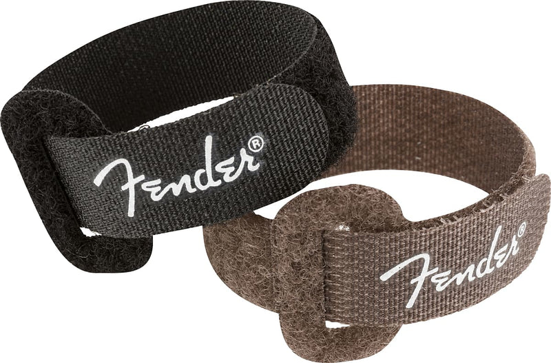 Fender Cable Ties, 7", Black and Brown