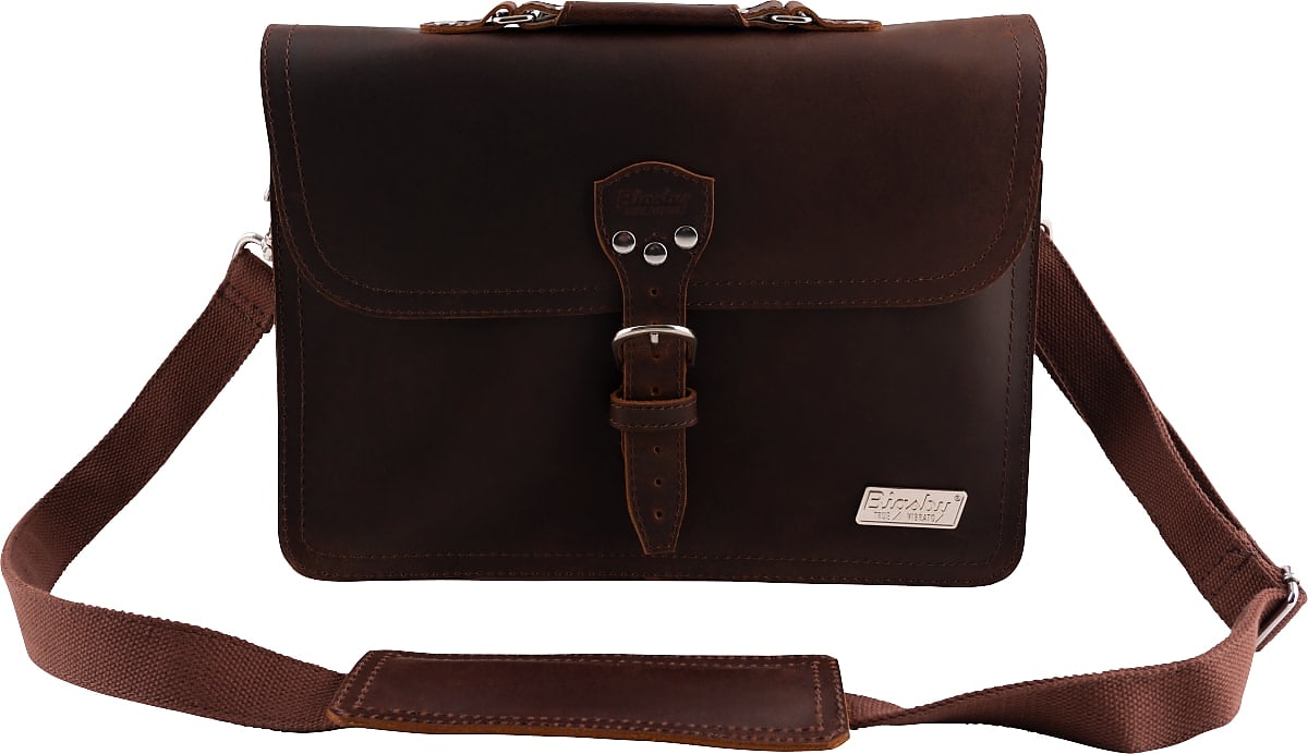 Bigsby Limited Edition Leather Laptop Bag, Brown