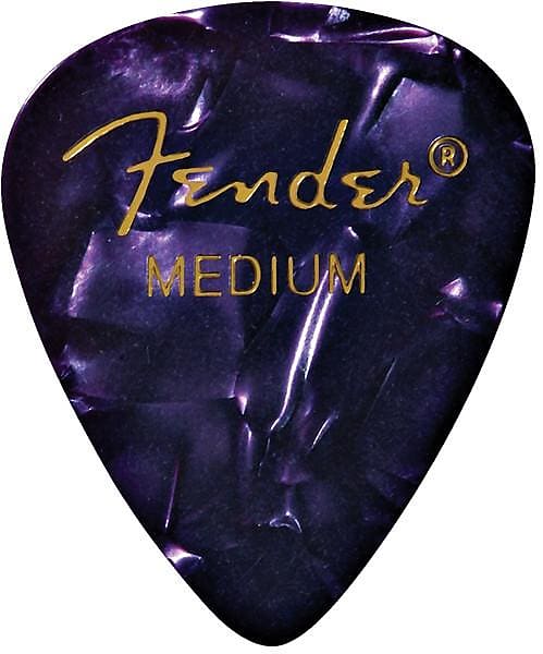 Fender Purple Moto, 351 Shape, Medium Guitar Picks (12)