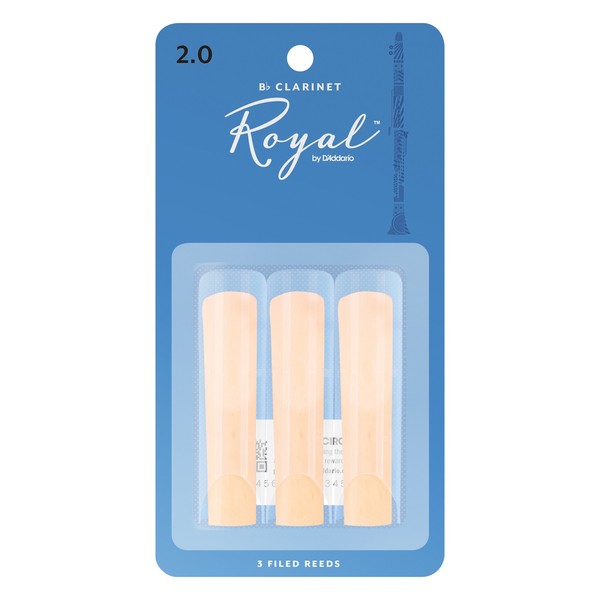 Royal by D'Addario - Bb Clarinet Strength 2.0 - 3-pack