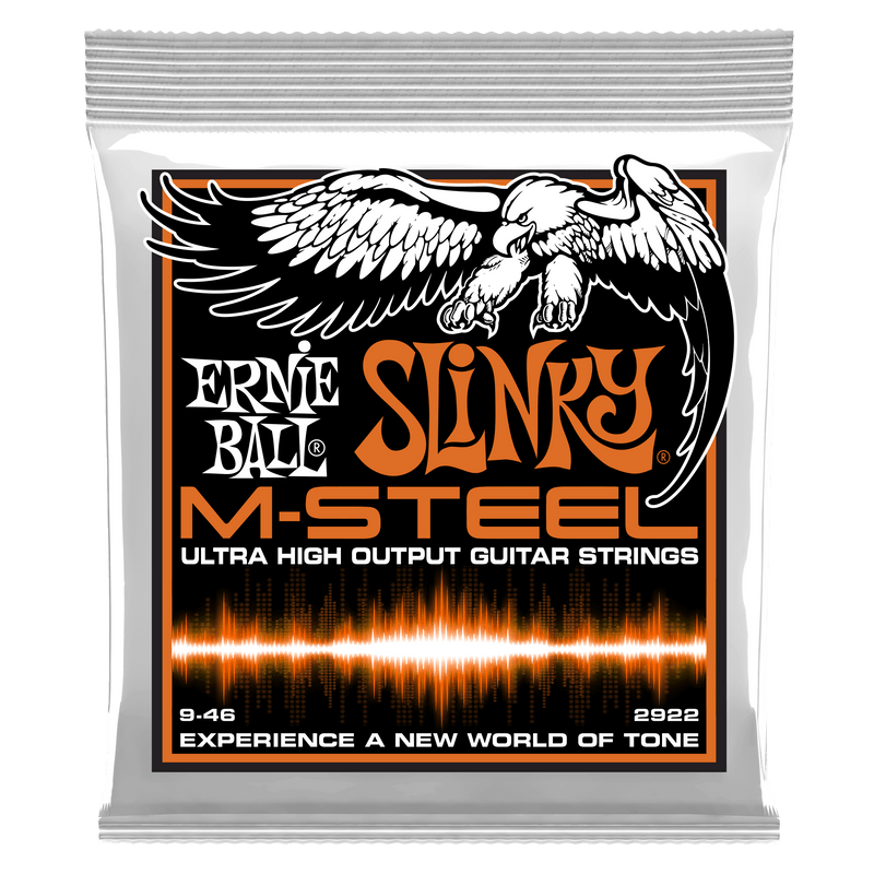 Ernie Ball 2922 Hybrid Slinky M-Steel Electric Guitar Strings, 9-46 Gauge