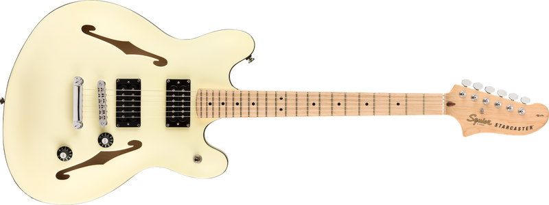 Fender Squier Affinity Series Starcaster, Maple Fingerboard, Olympic White
