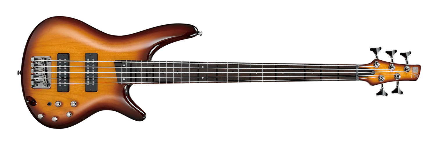 Ibanez SR375EF Fretless Electric Bass Guitar - Brown Burst