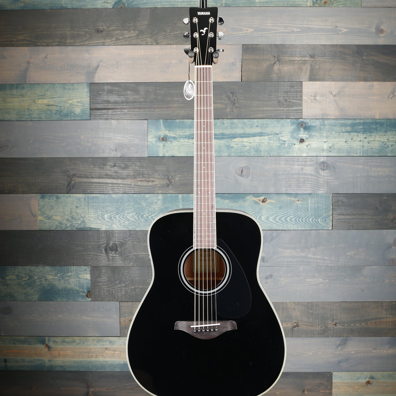 Yamaha FG Black TransAcoustic Dreadnought Guitar