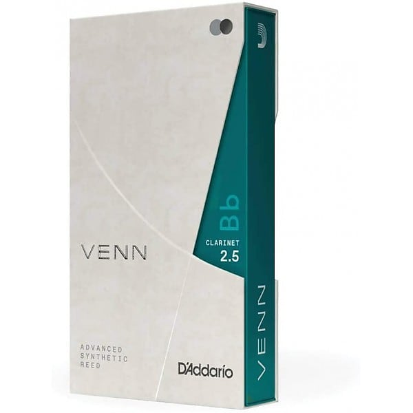 D'Addario VENN Bb Clarinet Synthetic Reeds - Strength 2.5