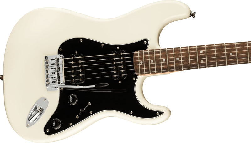 Fender Squier Affinity Series Stratocaster HH Black Pickguard, Olympic White
