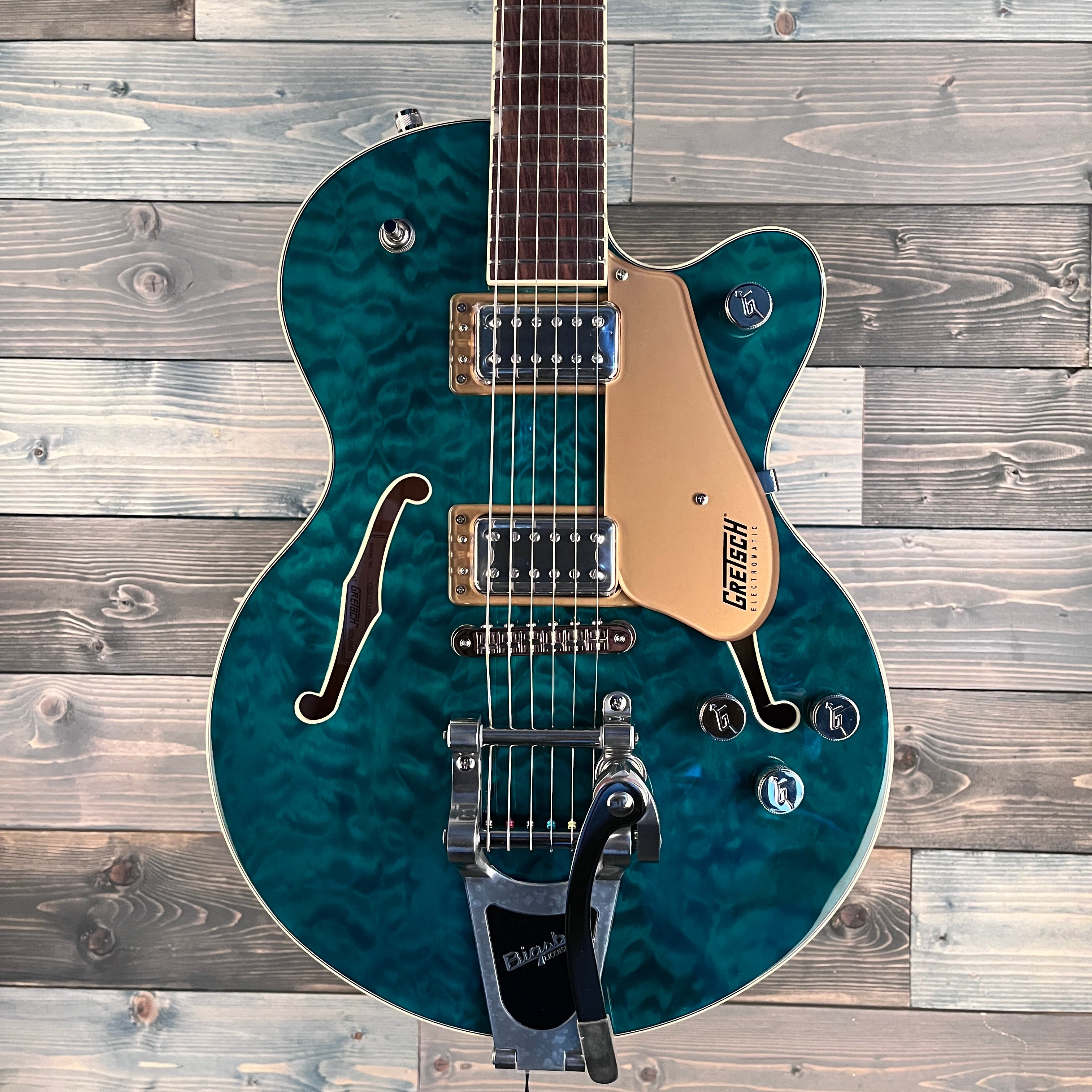 Gretsch G5655T-QM Center Block Jr. SC Quilted Maple w/Bigsby, Mariana