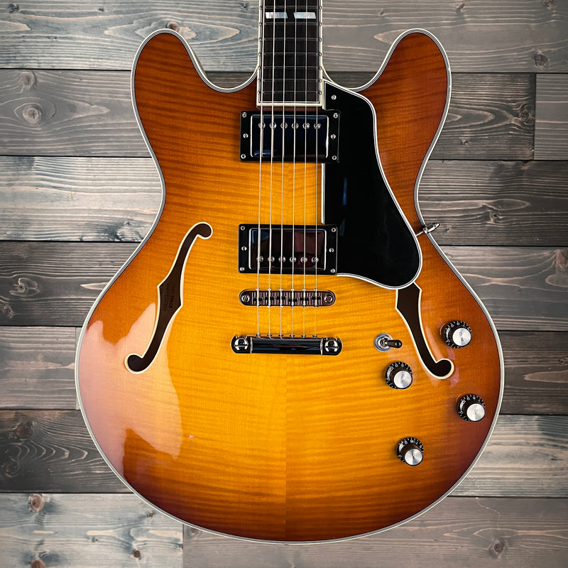Eastman T486-GB Thinline Electric Guitar - Goldburst