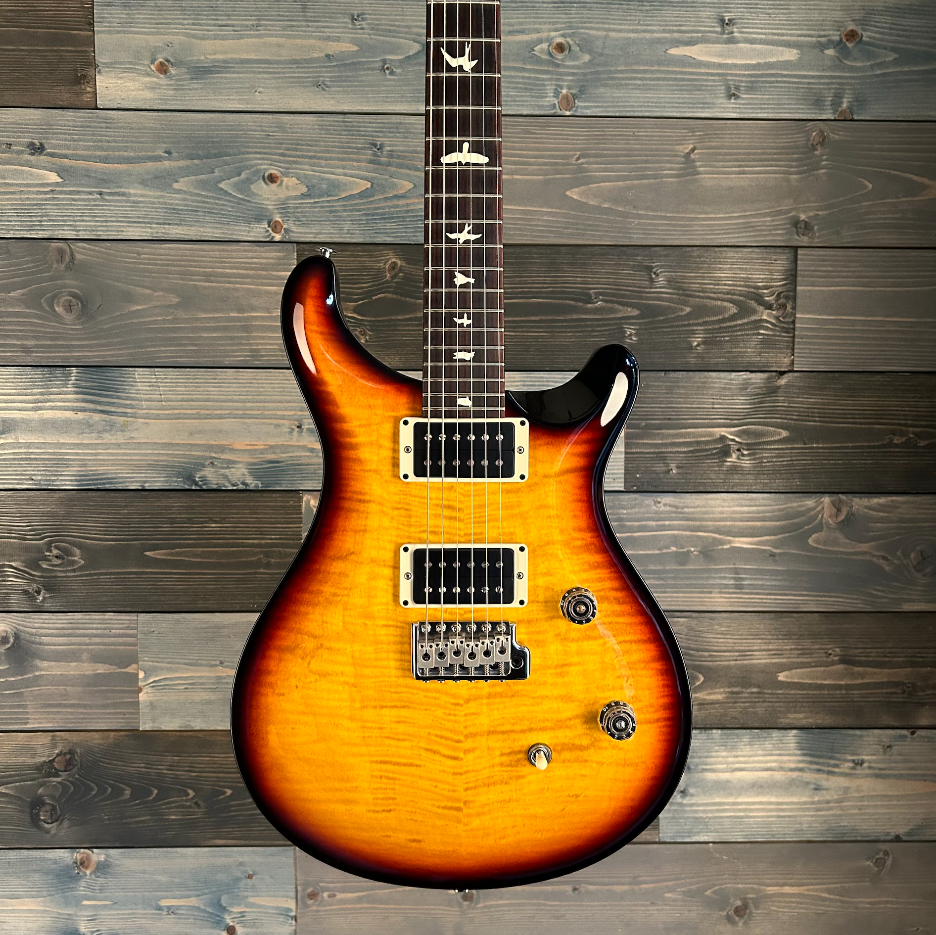 PRS CE24 Custom Electric - Tri-Color Sunburst Wrap w/Black Satin Nitro Neck