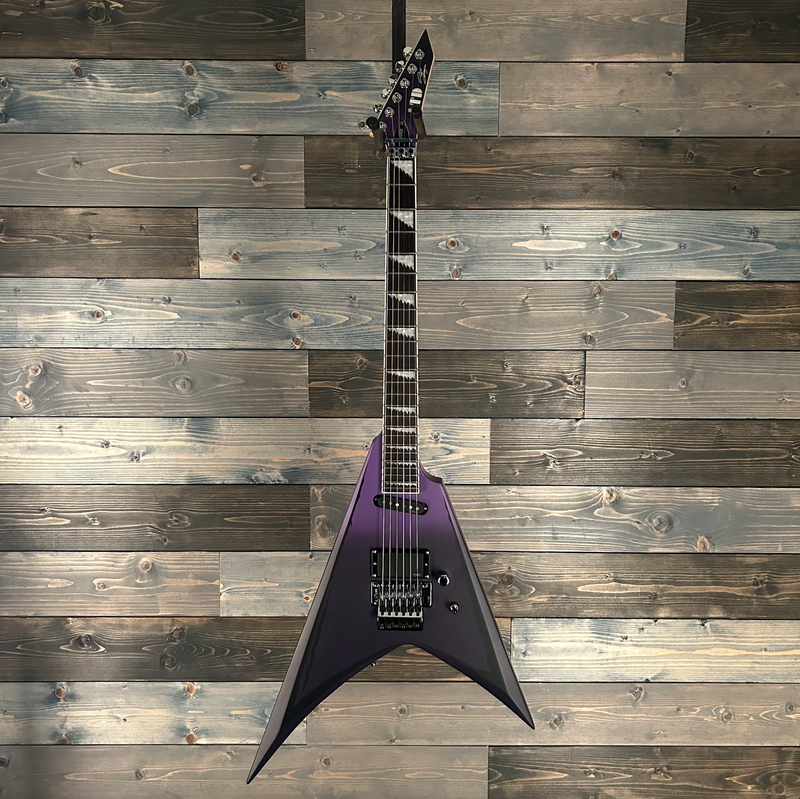 ESP LTD Alexi Ripped Electric Guitar - Purple Fade Satin w/Ripped Pinstripes