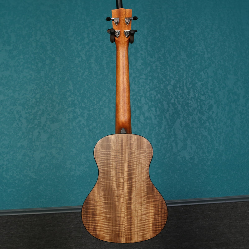 Kala Elite Ukulele USA Solid Sitka Spruce Top Myrtle Super Tenor With Arch Top Hard Case