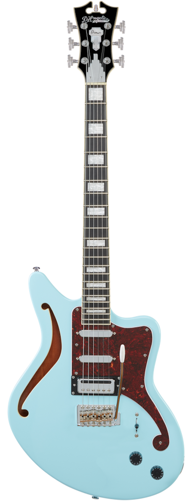 D'Angelico Premier Bedford SH Offset Semi-Hollow - Sky Blue