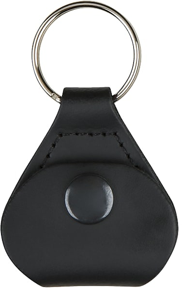 Fender Leather Pick Holder Keychain, Black