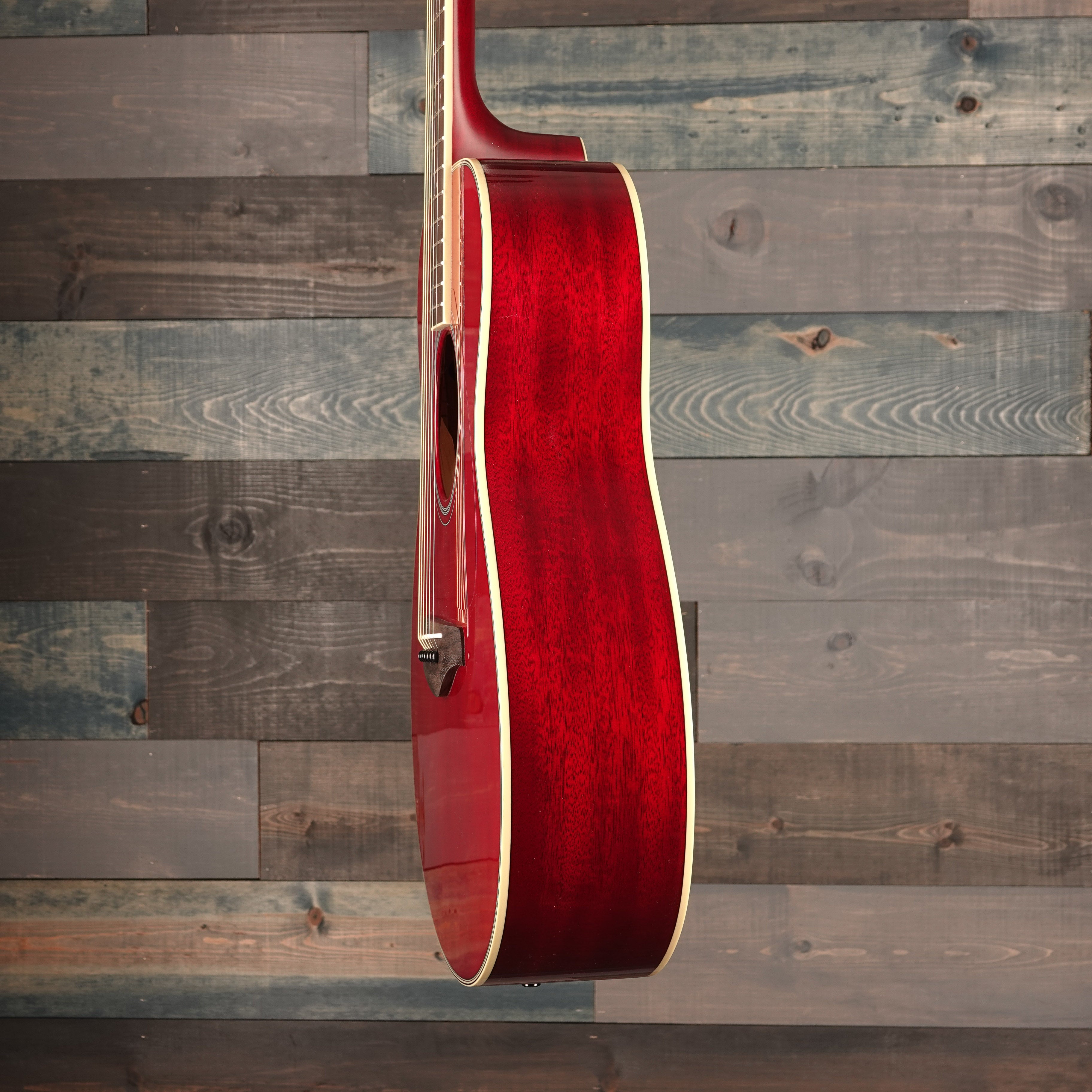 Yamaha FS Ruby Red TransAcousticDreadnought Guitar