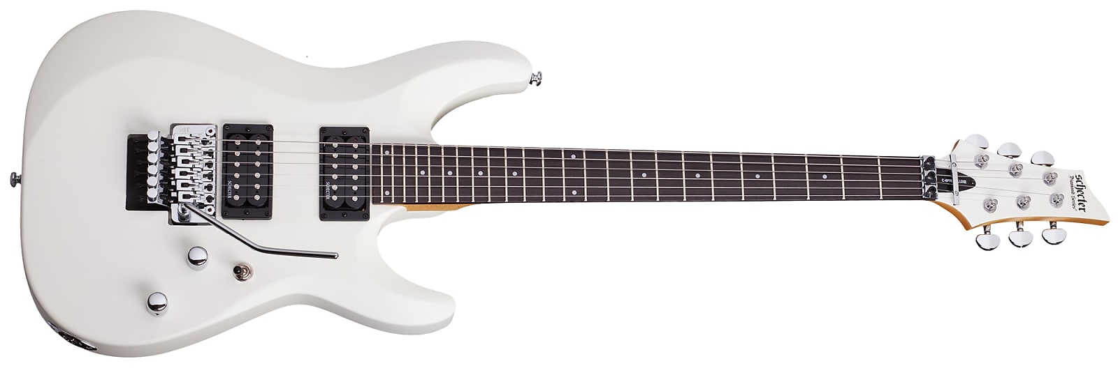Schecter 435 C-6 FR Deluxe Electric Guitar - Satin White