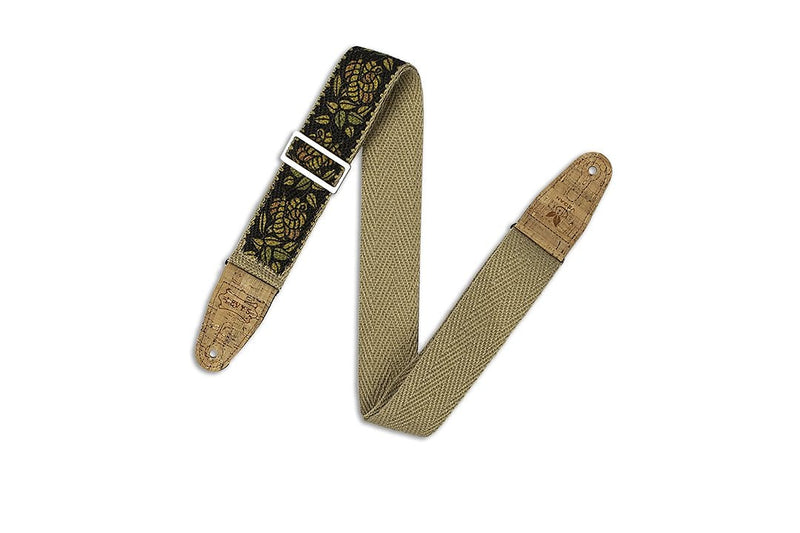 Levy's Hemp Guitar Strap – Rosa – Yellow, Orange, Black