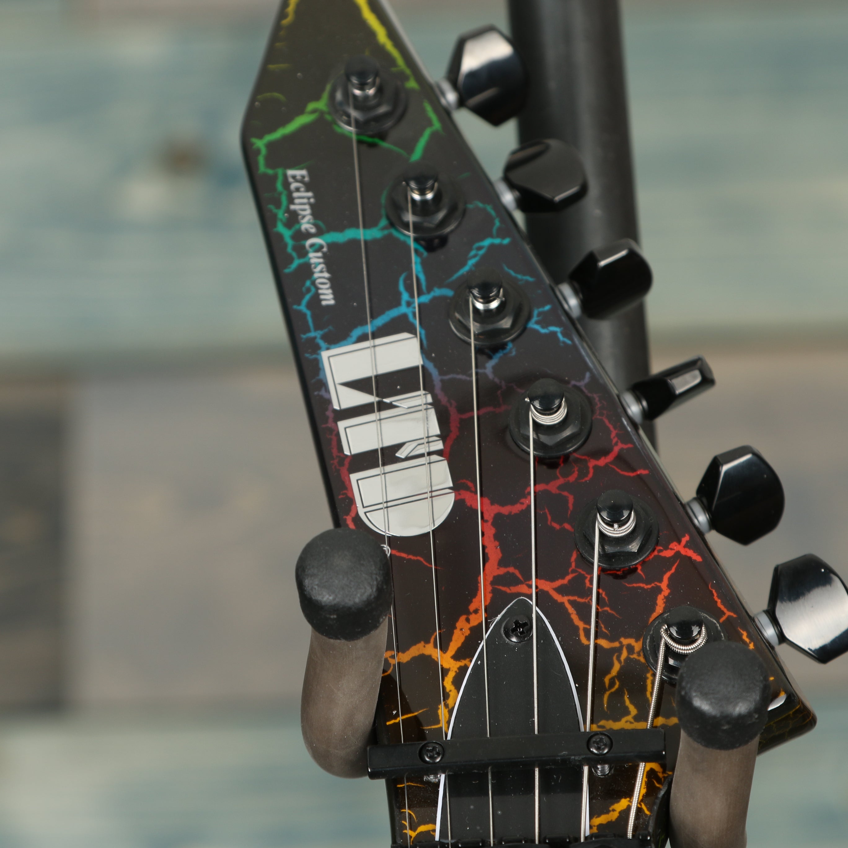 ESP LTD Eclipse '87 Electric Guitar  Lefty - Rainbow Crackle
