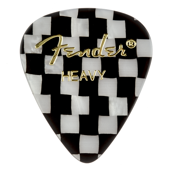 Fender Checker, 351 Shape, Heavy Guitar Picks (12)