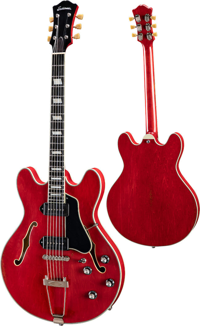 Eastman T64/V-T-RD Thinline Electric Guitar - Antique Red Varnish