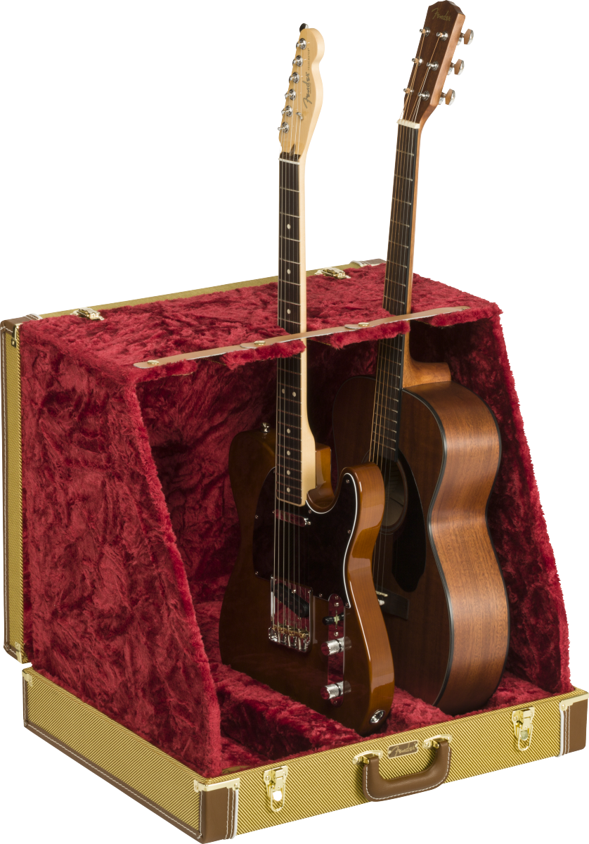 Fender® Classic Series Case Stand, Tweed, 3 Guitar