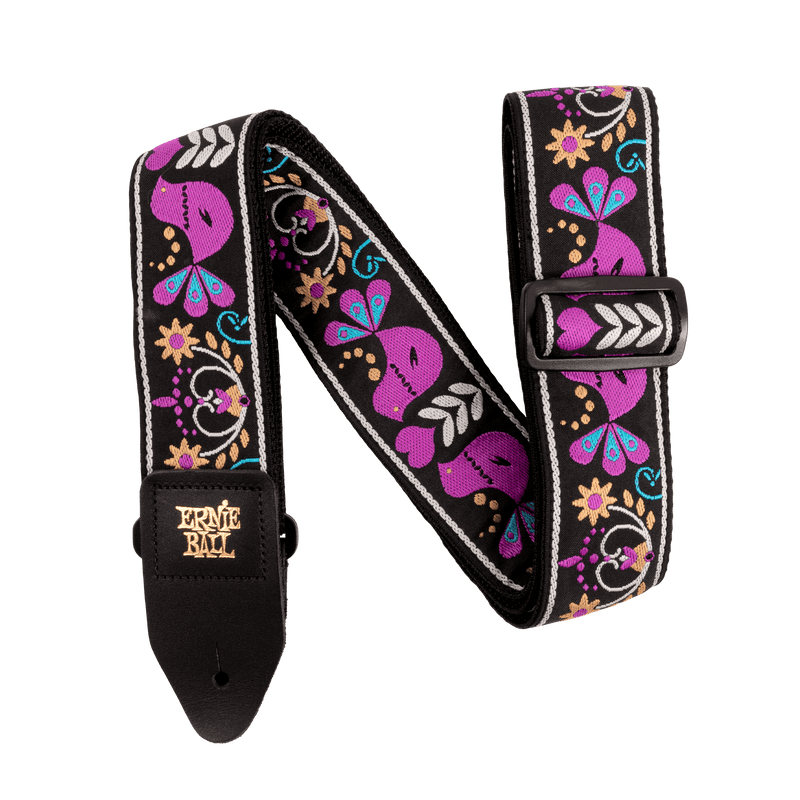 Ernie Ball P05331 Purple Bird Lupin Jacquard Strap