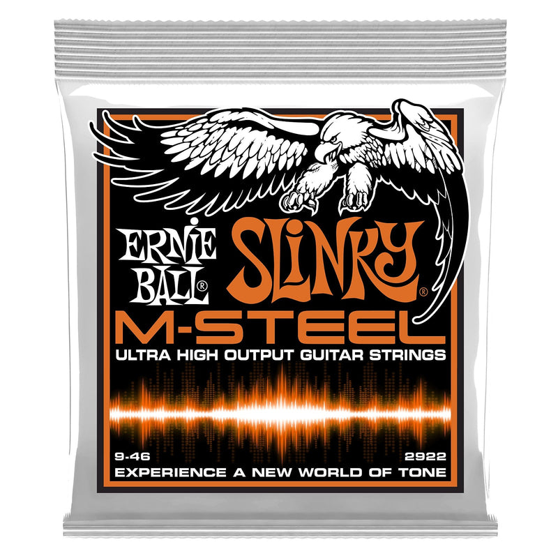 Ernie Ball 2922 Hybrid Slinky M-Steel Electric Guitar Strings, 9-46 Gauge