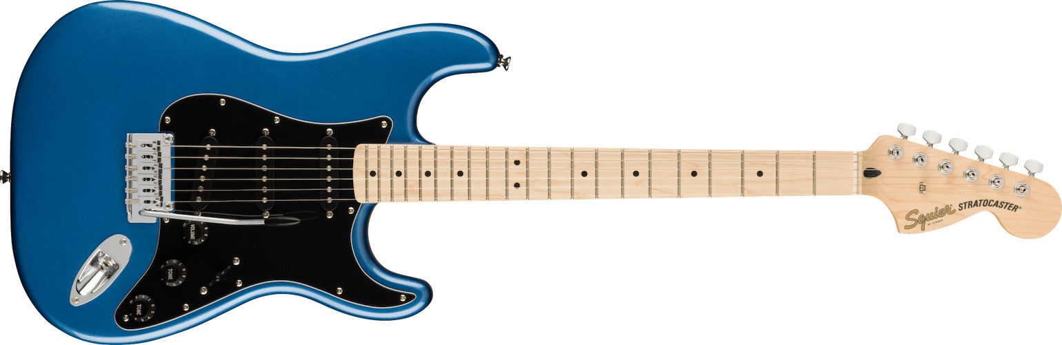 Fender Squier Affinity Series Stratocaster, Black Pickguard, Lake Placid Blue