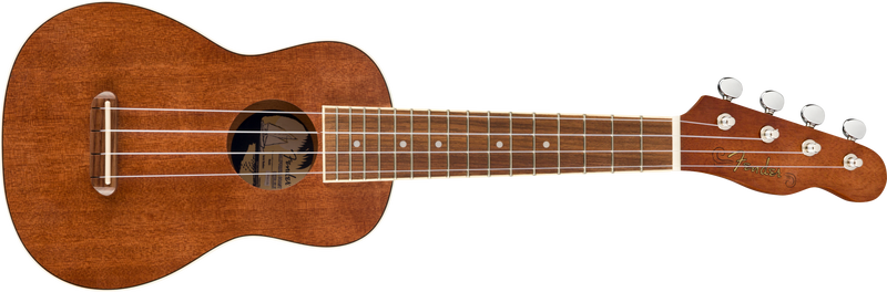 Fender Seaside Soprano Ukulele Pack, Walnut Fingerboard, Natural