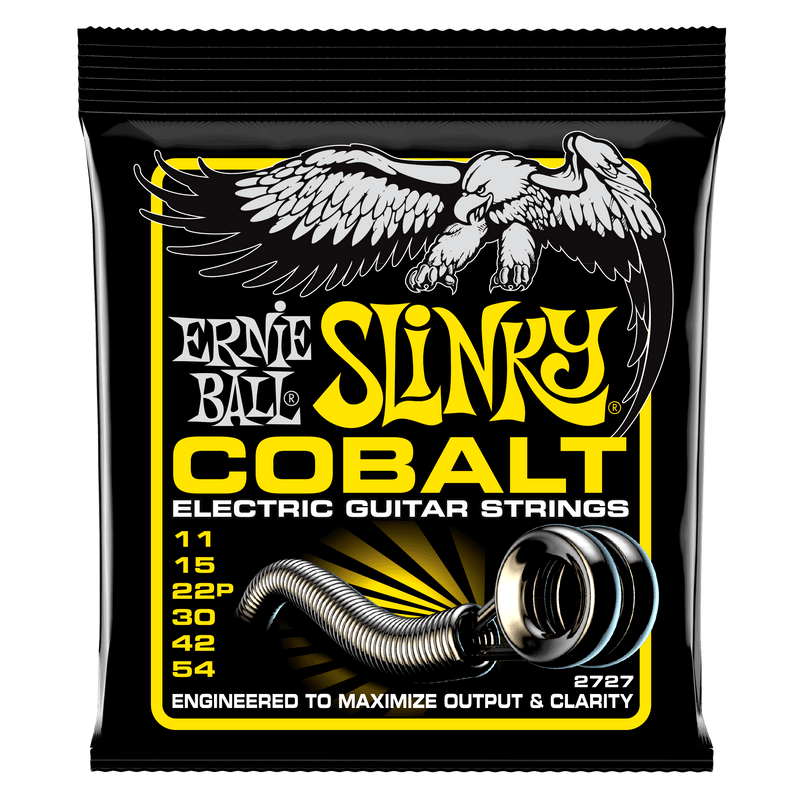 Ernie Ball 2727 Beefy Slinky Cobalt Electric Guitar Strings, 11-54 Gauge