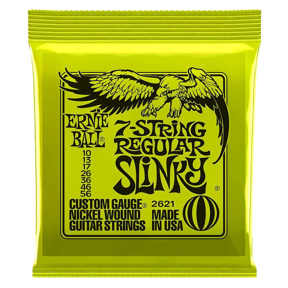 Ernie Ball 2621 Regular Slinky 7-String Nickel Wound Electric Guitar Strings