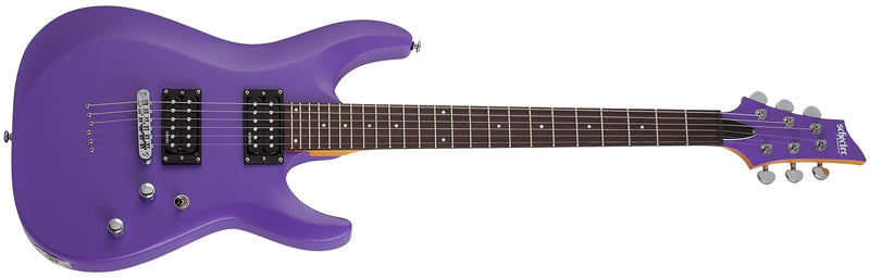 Schecter C-6 Deluxe Electric Guitar - Satin Purple