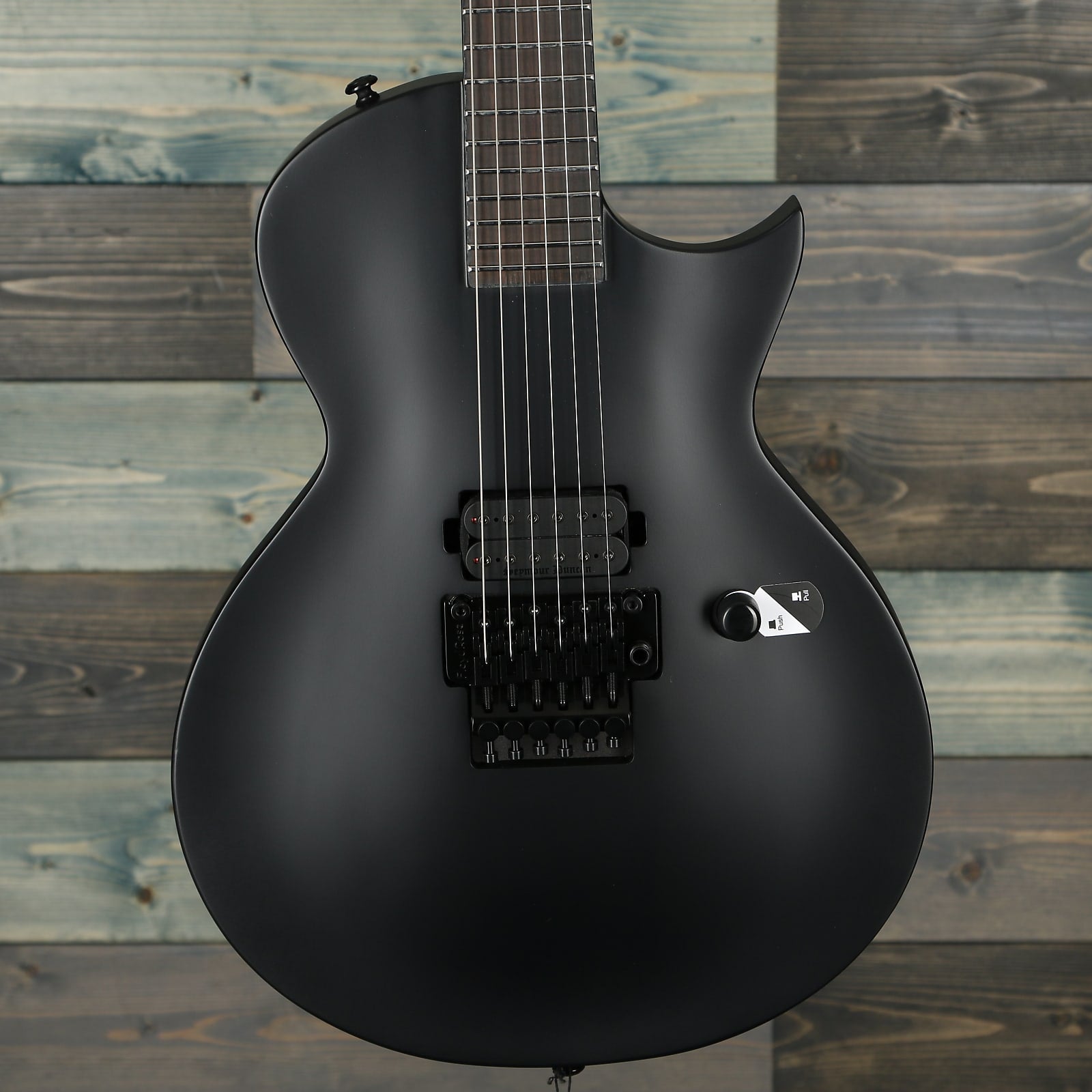 ESP LTD EC-FR Black Metal Series - Black Satin