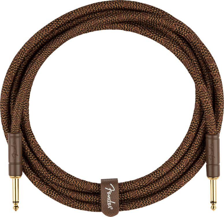 Fender Paramount 10' Acoustic Instrument Cable, Brown