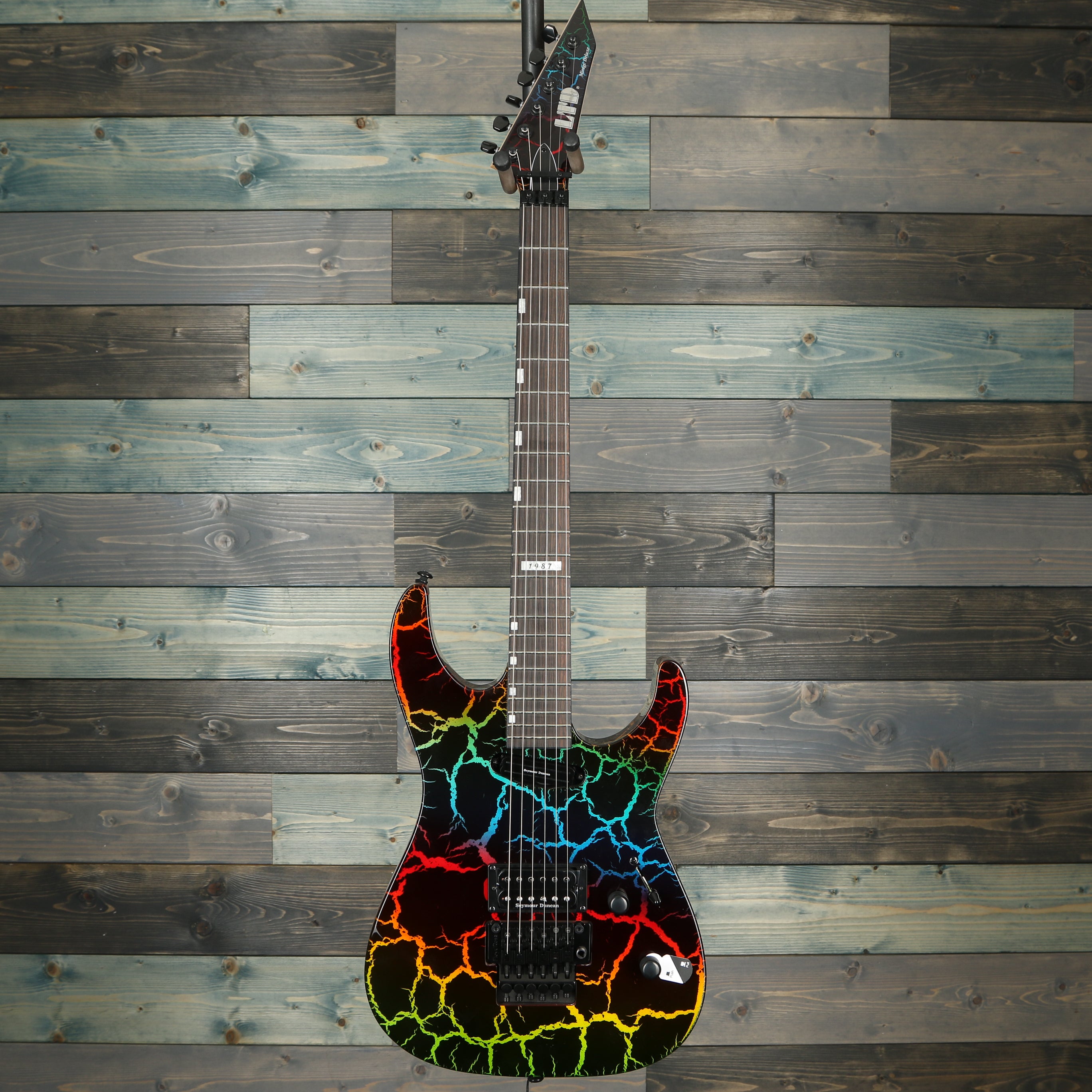 ESP LTD Mirage Deluxe '87 Electric Guitar - Rainbow Crackle