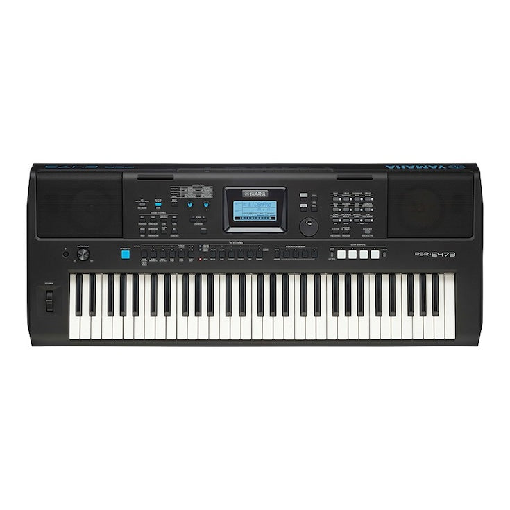 Yamaha PSR-E473 61-Key High-Level Portable Keyboard w/Power Adapter