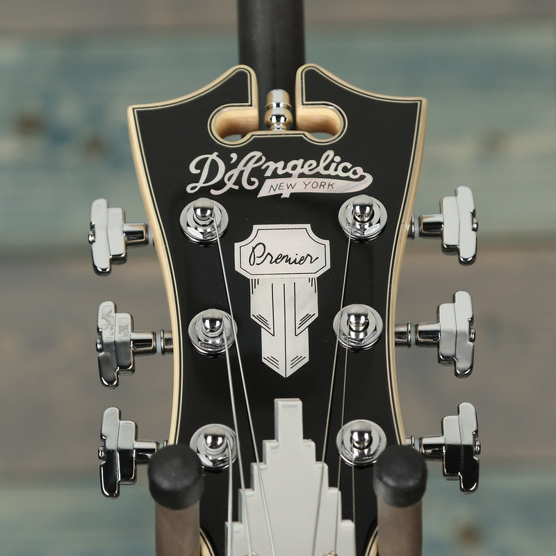 D'Angelico Premier Brighton Solid Body Guitar - Oxblood